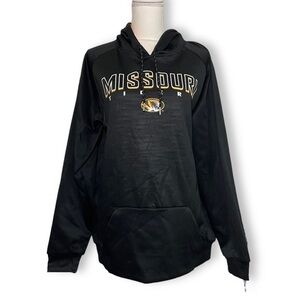 NWT Mens Black Gold University of Missouri Mizzou Tigers Hoodie Sweatshirt New